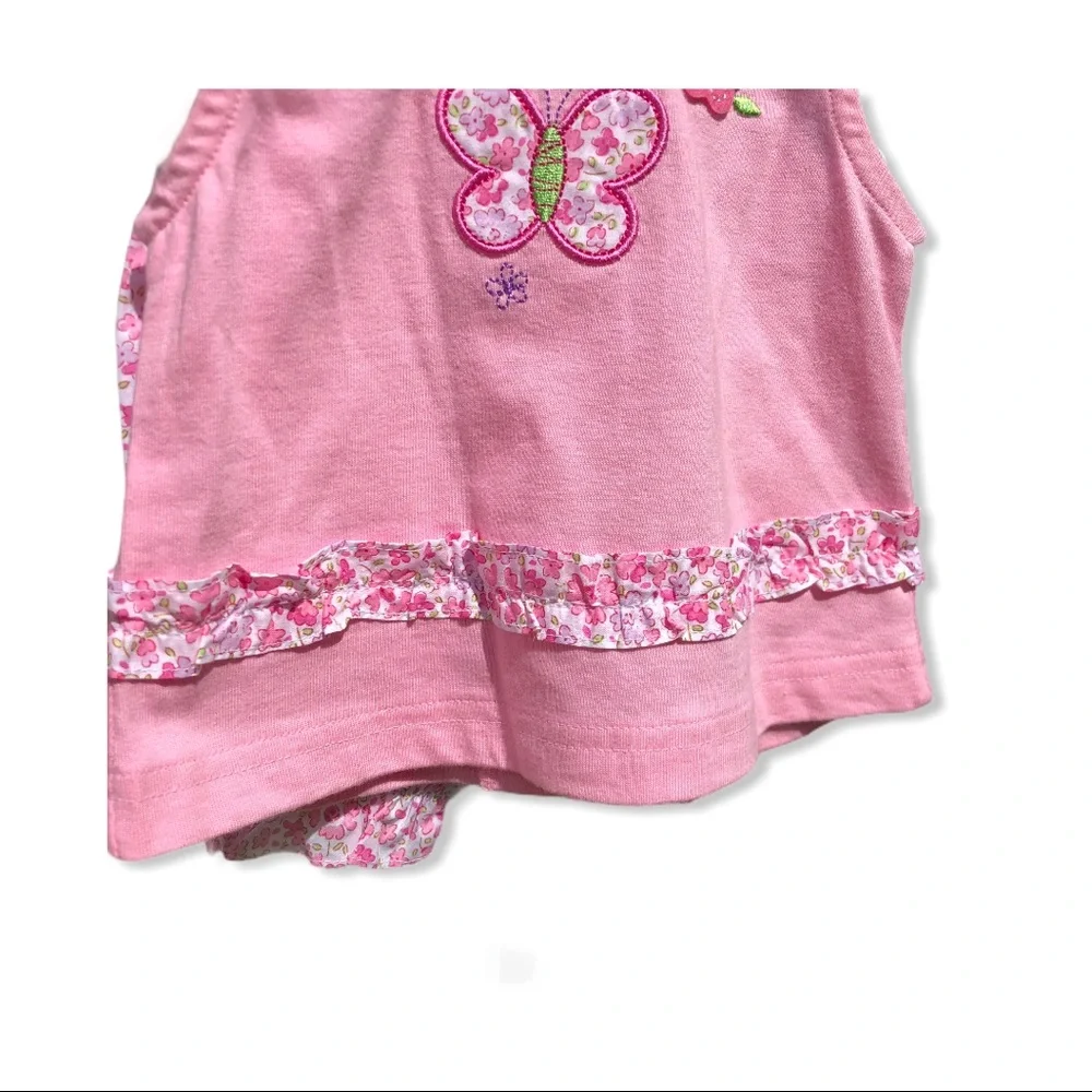 NWT 12 Mo Agabang Pink‎ Floral Tee & Shorts Set